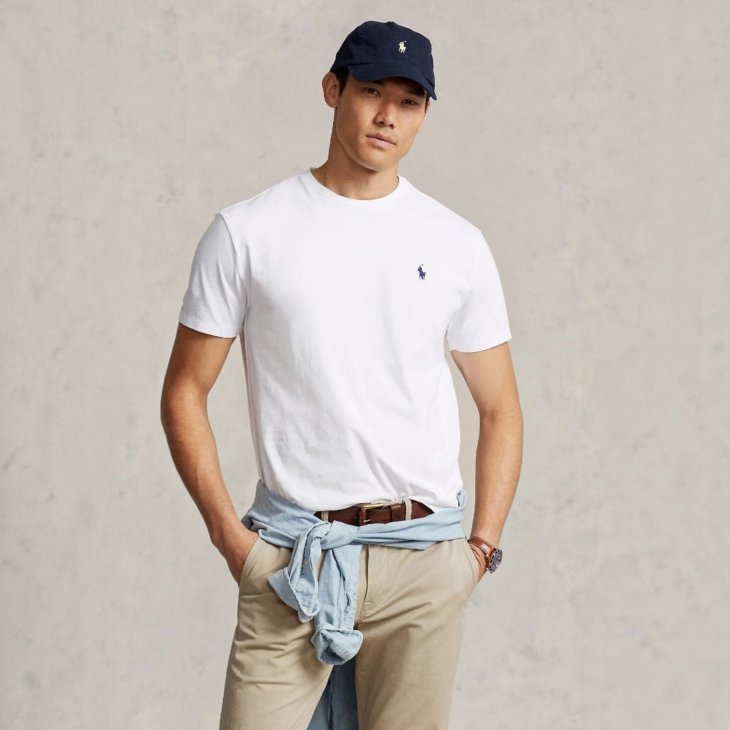 POLO RALPH LAUREN CUSTOM SLIM FIT COTTON T-SHIRT