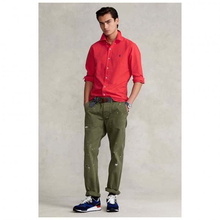 POLO RALPH LAUREN SLIM FIT GARMENT-DYED OXFORD SHIRT