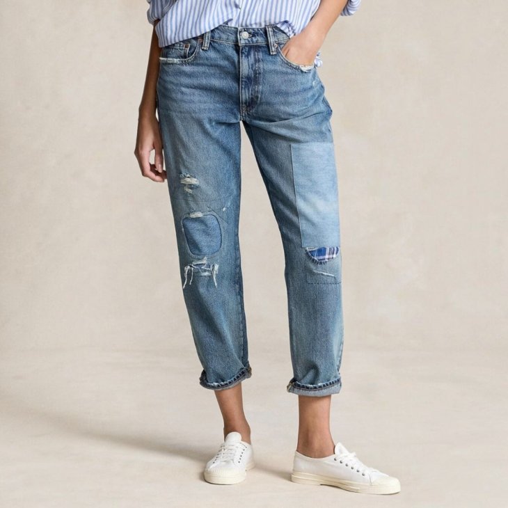 POLO RALPH LAUREN WOMEN RELAXED TAPERED JEAN