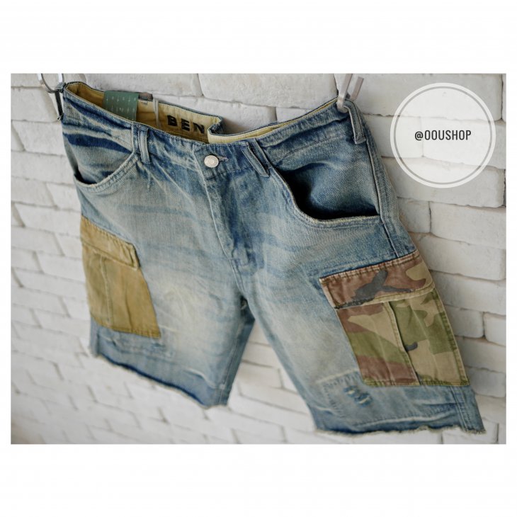 BEN STEVEN HEAVY INDUSTRY DENIM SHORTS