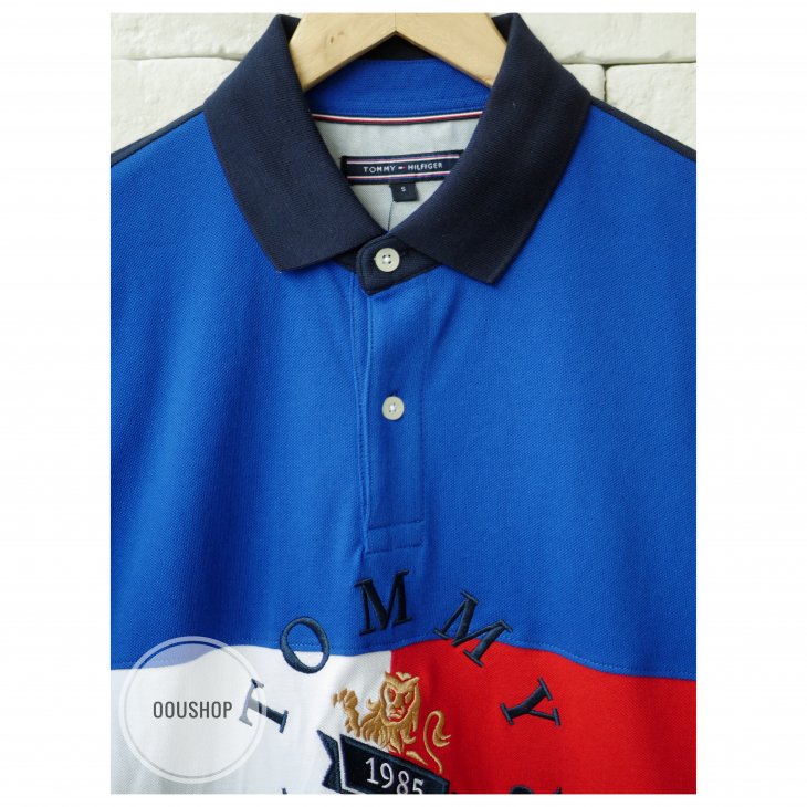 TOMMY HILFIGER CUSTOM FIT FLAG POLO