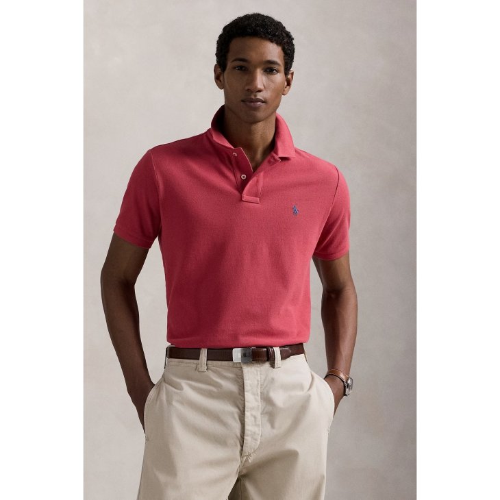 POLO RALPH LAUREN CUSTOM SLIM FIT MESH POLO SHIRT