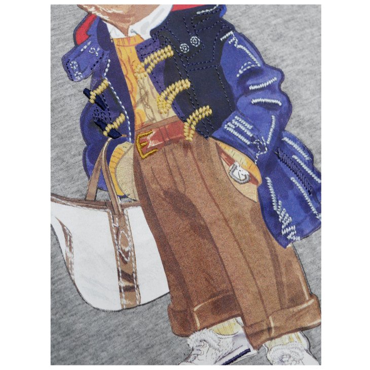 POLO RALPH LAUREN WOMEN POLO BEAR CREWNECK TEE