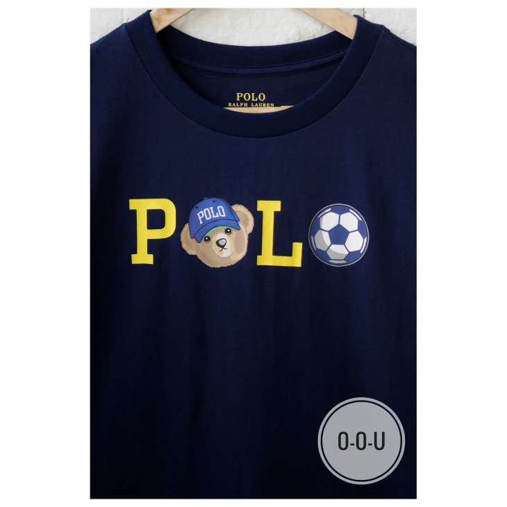 POLO RALPH LAUREN BOYS POLO BEAR & SOCCER COTTON T-SHIRT