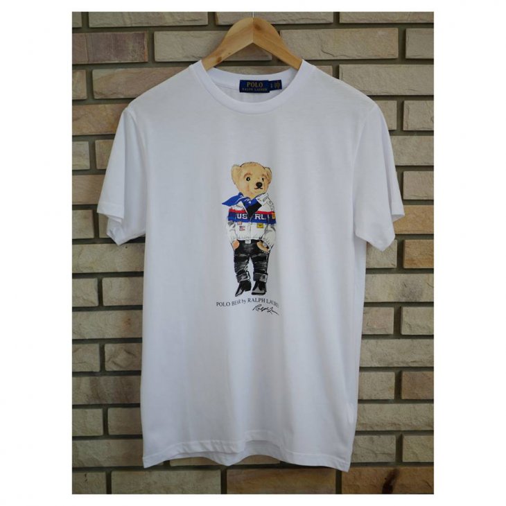 POLO RALPH LAUREN Racing Bear Cotton T-Shirt