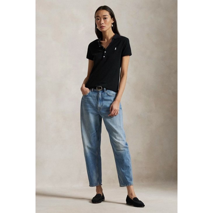 POLO RALPH LAUREN WOMEN SLIM FIT STRETCH POLO SHIRT