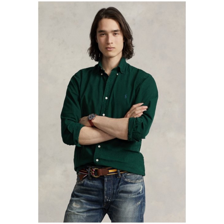 POLO RALPH LAUREN GARMENT DYED OXFORD SHIRT