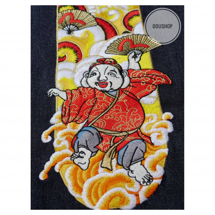 EVISU YEAR OF THE RAT CARROT-FIT  SELVEDGE DENIM JEANS