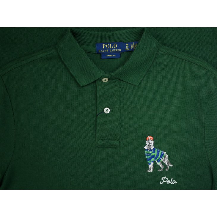 POLO RALPH LAUREN CLASSIC FIT DOG EMBROIDERED POLO SHIRT