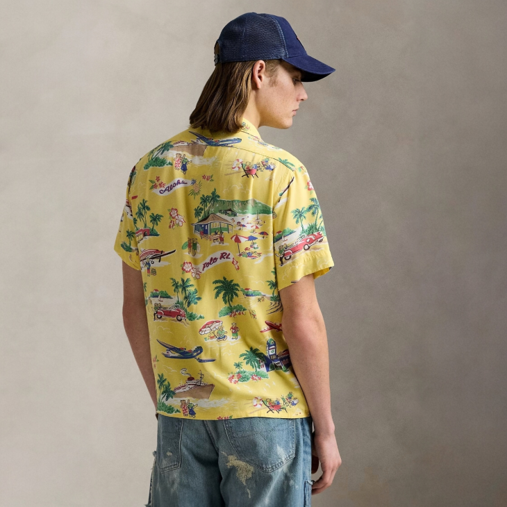 POLO RALPH LAUREN CLASSIC FIT POLO BEAR CAMP SHIRT