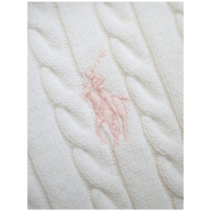 POLO RALPH LAUREN MINI CABLE COTTON CARDIGAN