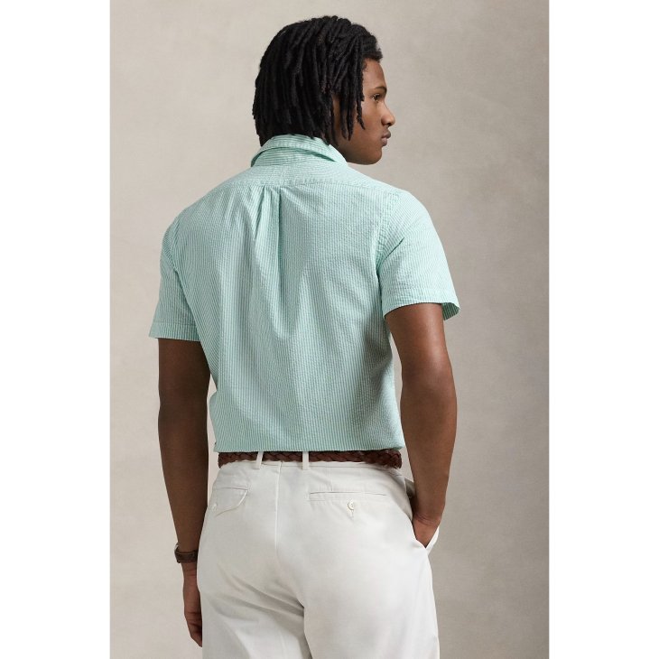 POLO RALPH LAUREN RL PREPSTER CLASSIC FIT SEERSUCKER SHIRT