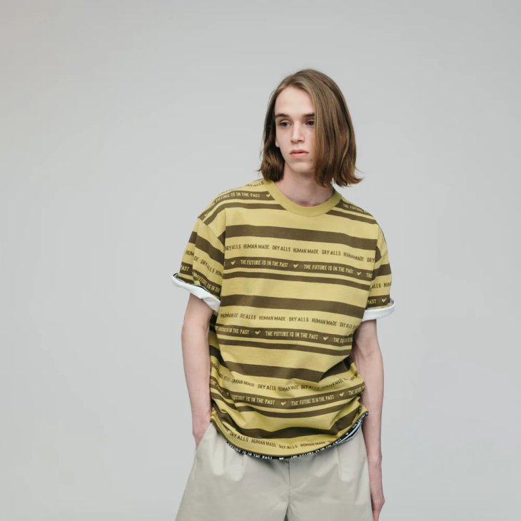 HUMAN MADE STRIPED T-SHIRT