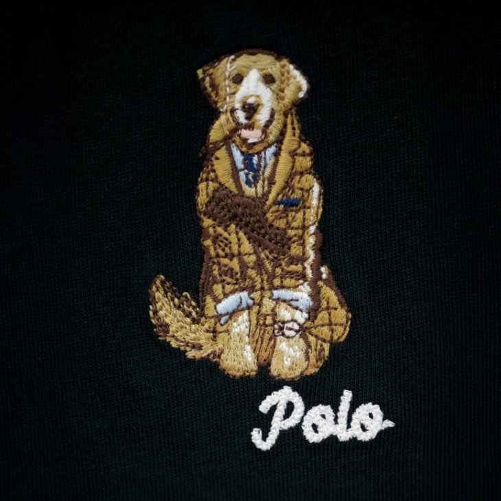 POLO RALPH LAUREN DOG EMBROIDERED T-SHIRT