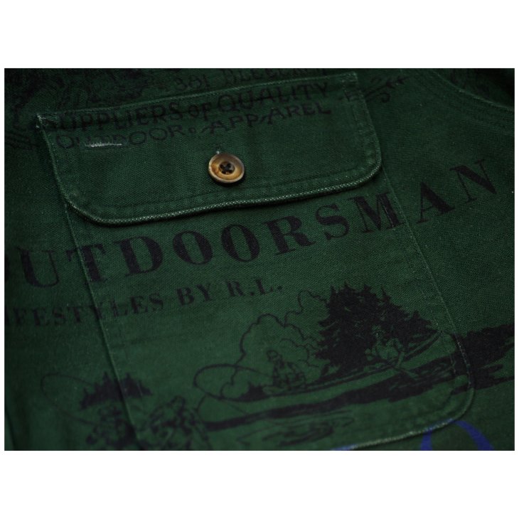 ️POLO RALPH LAUREN CLASSIC FIT CHAMOIS GRAPHIC WORKSHIRT