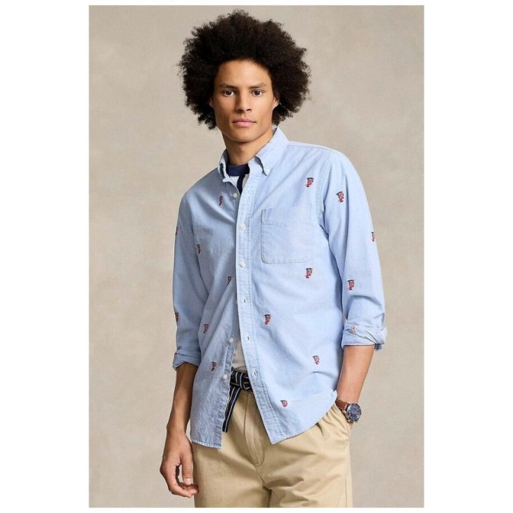 POLO RALPH LAUREN CLASSIC FIT P-WING OXFORD SHIRT