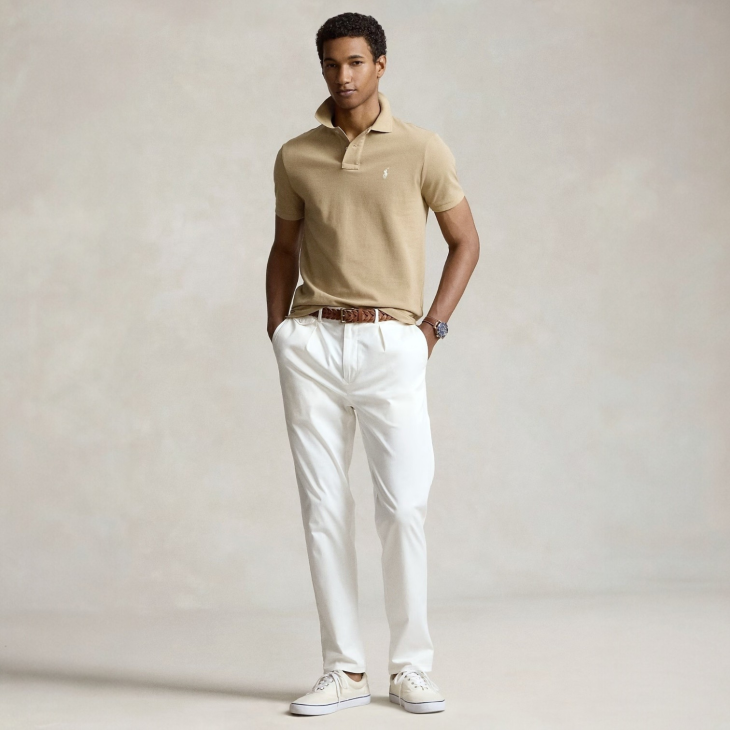 POLO RALPH LAUREN THE EARTH CUSTOM SLIM FIT POLO SHIRT