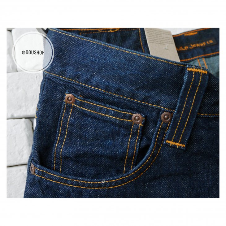 NUDIE JEANS AVERAGE JOE RECYCLE DARK WORN
