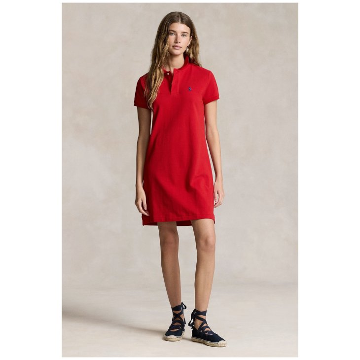 POLO RALPH LAUREN COTTON MESH POLO DRESS