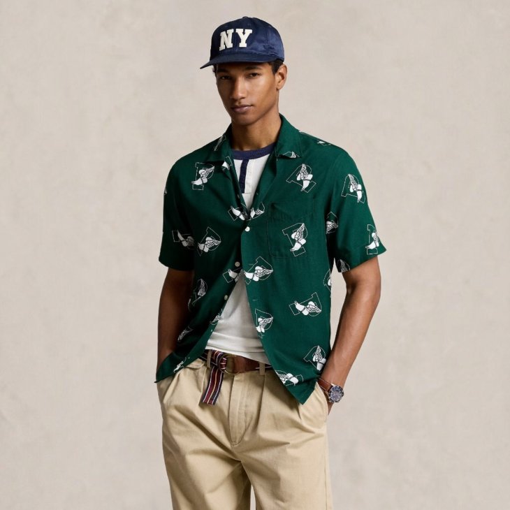POLO RALPH LAUREN CLASSIC FIT P-WING CAMP SHIRT