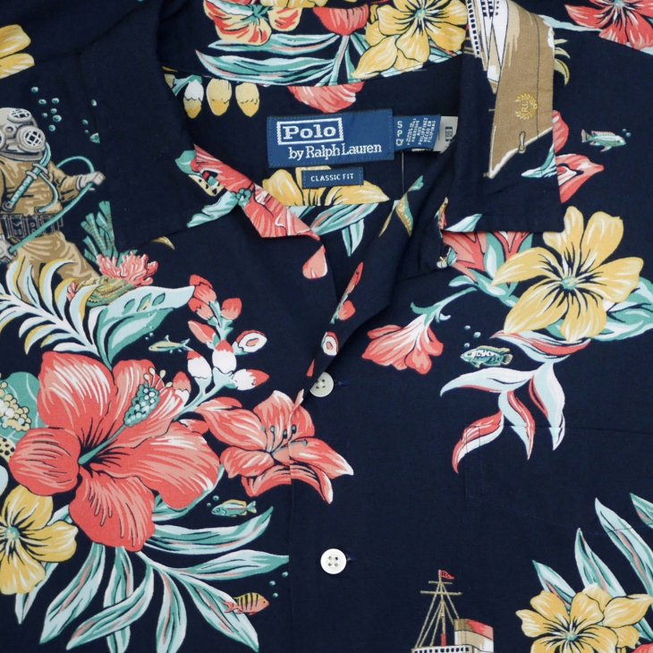 POLO RALPH LAUREN TROPICAL FLORAL CAMP SHIRT