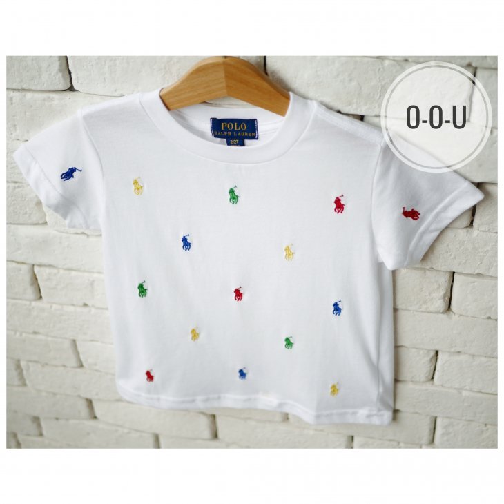 POLO RALPH LAUREN KIDS ALL-OVER POLO PONY T-SHIRT