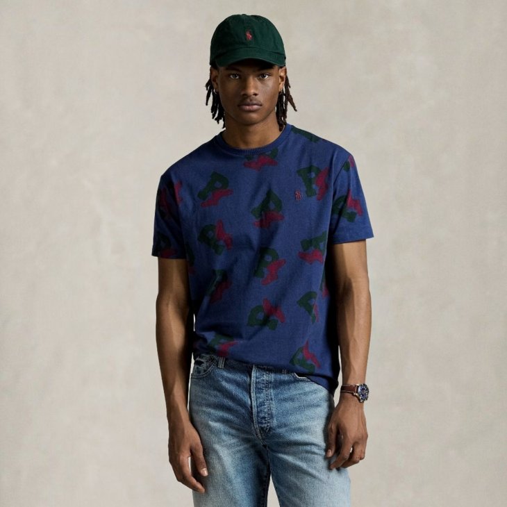 POLO RALPH LAUREN CLASSIC FIT P-WING JERSEY T-SHIRT