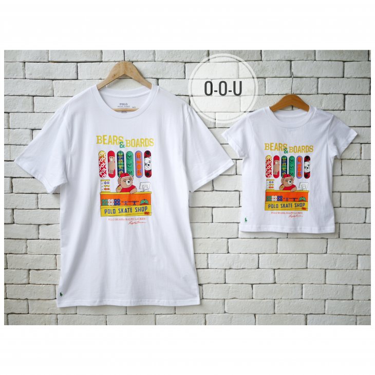 POLO RALPH LAUREN POLO BEAR KIDS COTTON JERSEY T-SHIRT