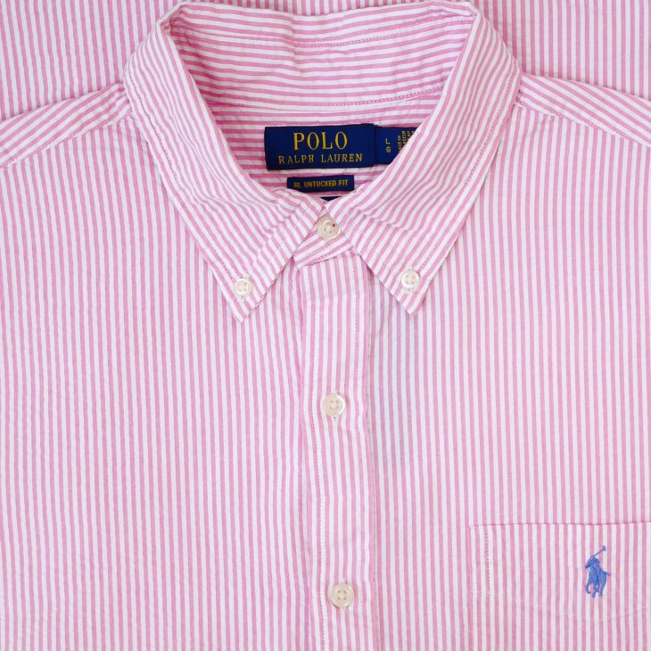 POLO RALPH LAUREN RL PREPSTER CLASSIC FIT SEERSUCKER SHIRT