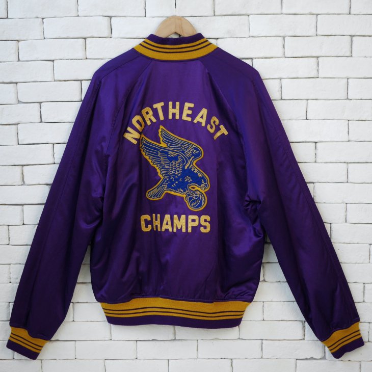 POLO RALPH LAUREN SATIN VARSITY-INSPIRED JACKET