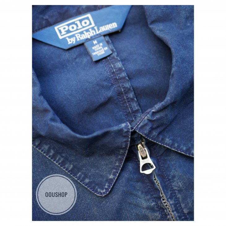 POLO RALPH LAUREN INDIGO STADIUM DENIM JACKET