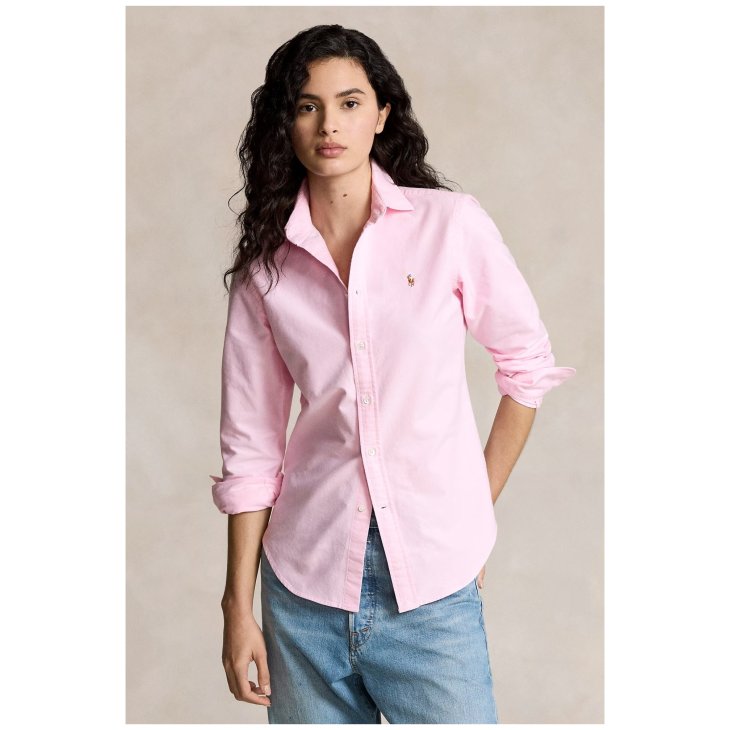POLO RALPH LAUREN WOMEN SLIM FIT COTTON OXFORD SHIRT