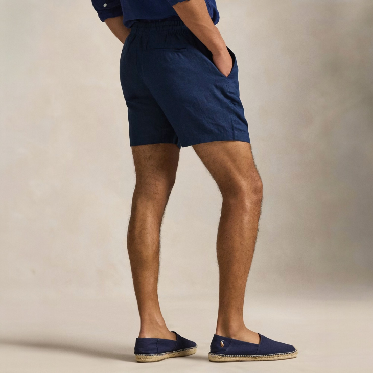 POLO RALPH LAUREN 6INCH POLO PREPSTER LINEN-BLEND SHORT