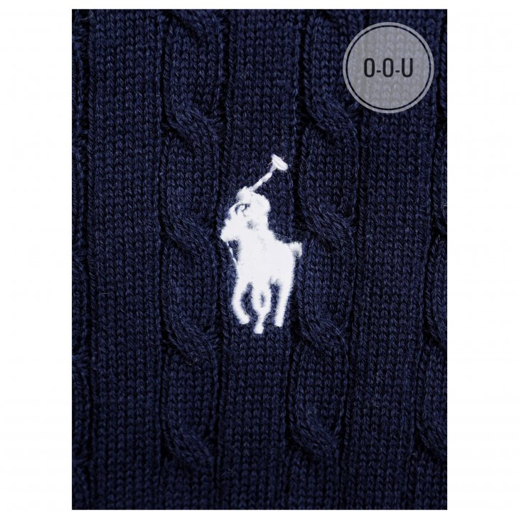 POLO RALPH LAUREN KIDS MINI CABLE COTTON CARDIGAN