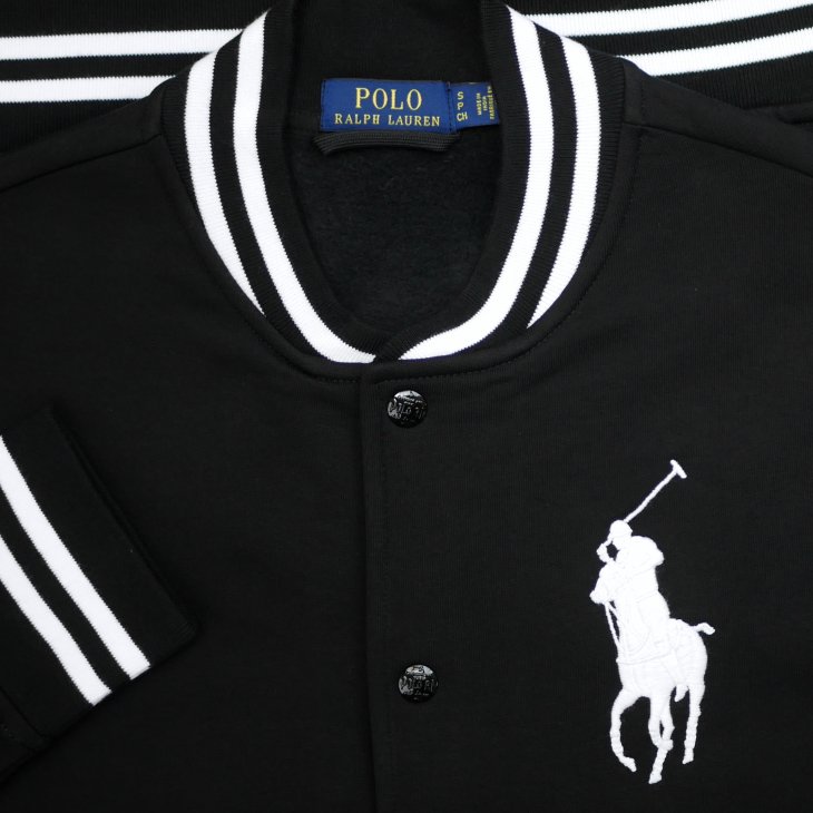 POLO RALPH LAUREN BIG PONY FLEECE BASEBALL JACKET