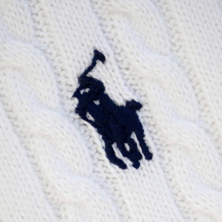 POLO RALPH LAUREN GIRLS MINI-CABLE COTTON CARDIGAN
