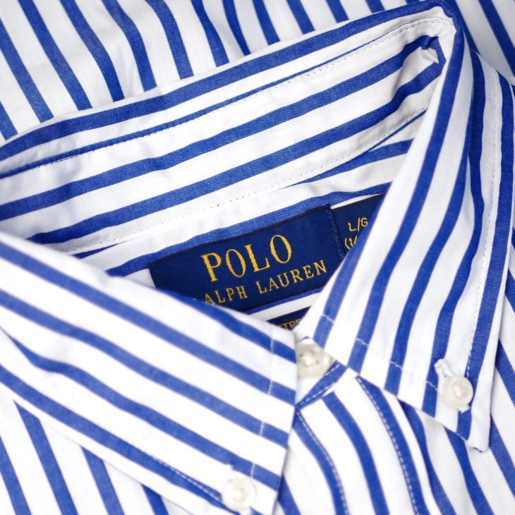 POLO RALPH LAUREN BOYS STRIPED COTTON POPLIN SHIRT