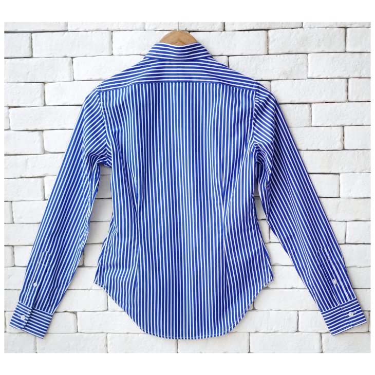 POLO RALPH LAUREN WOMEN STRIPED COTTON SHIRT