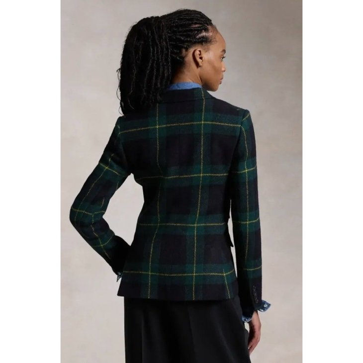 POLO RALPH LAUREN PLAID WOOL TWILL BLAZER