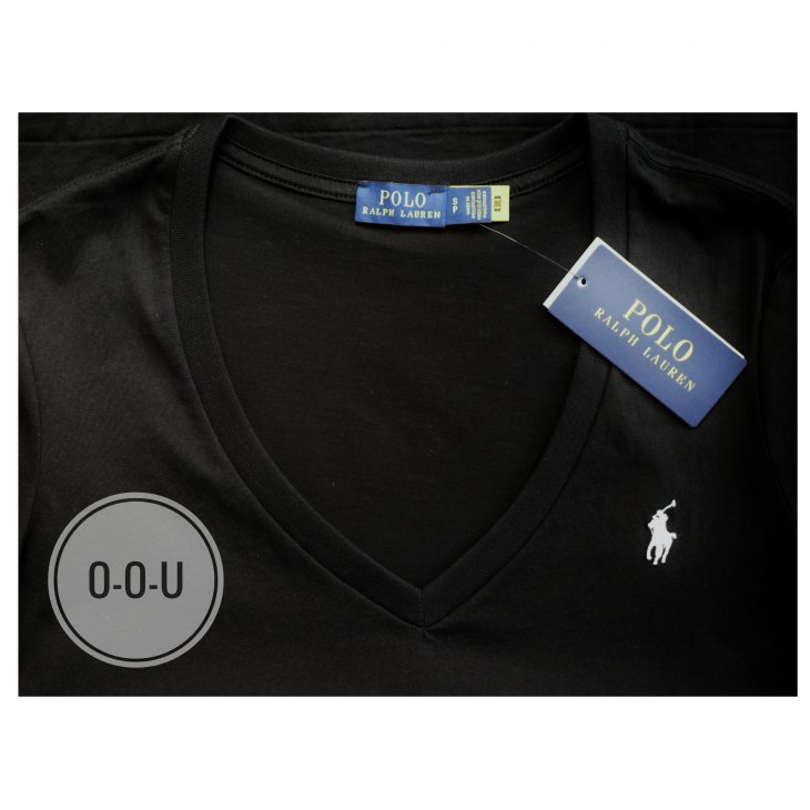 POLO RALPH LAUREN COTTON JERSEY V-NECK TEE