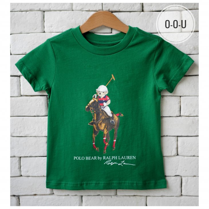 POLO RALPH LAUREN KIDS POLO BEAR & BIG PONY COTTON T-SHIRT