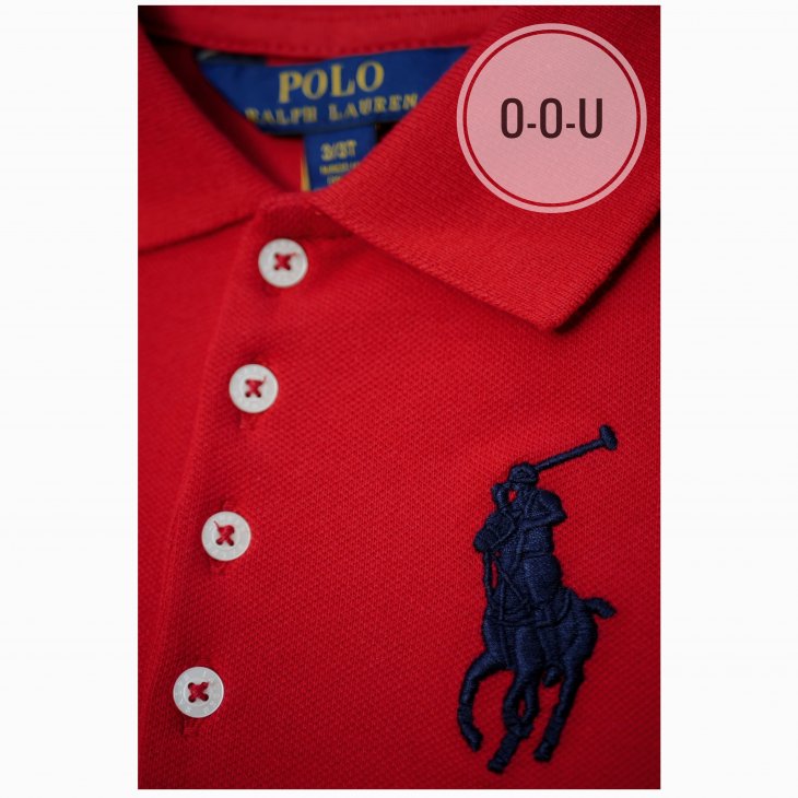 POLO RALPH LAUREN KIDS BIG PONY COTTON MESH POLO DRESS