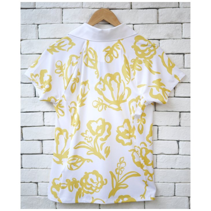 POLO RALPH LAUREN RLX TAILORED FIT FLORAL JERSEY POLO SHIRT