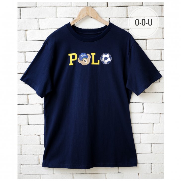 POLO RALPH LAUREN BOYS POLO BEAR & SOCCER COTTON T-SHIRT