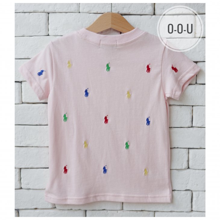 POLO RALPH LAUREN KIDS ALL-OVER POLO PONY T-SHIRT