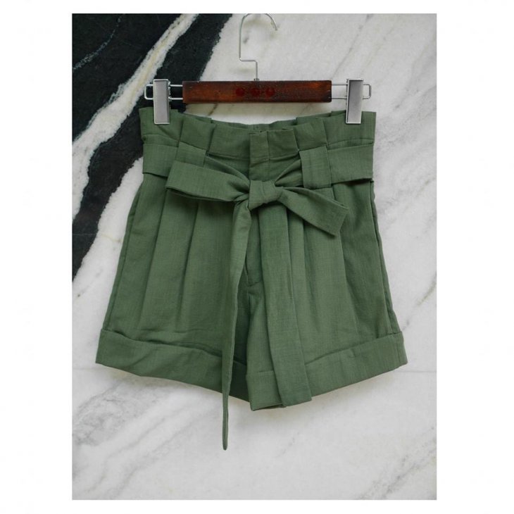 TIE WAIST SHORT PANTS