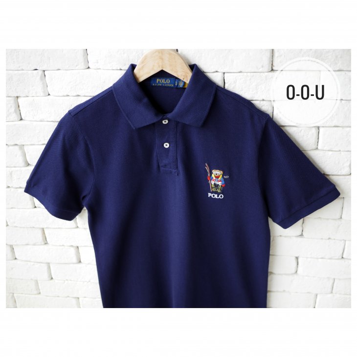 POLO RALPH LAUREN CUSTOM SILM FIT SKI BEAR POLO SHIRT