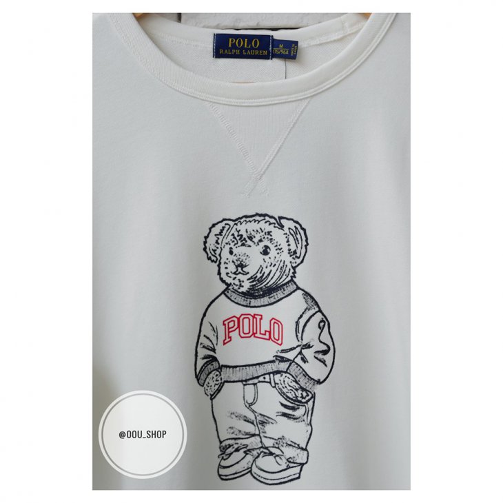 POLO RALPH LAUREN POLO BEAR COTTON SWEATSHIRT