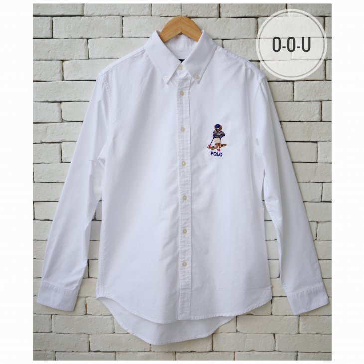 POLO RALPH LAUREN CUSTOM FIT SKI BEAR OXFORD SHIRT