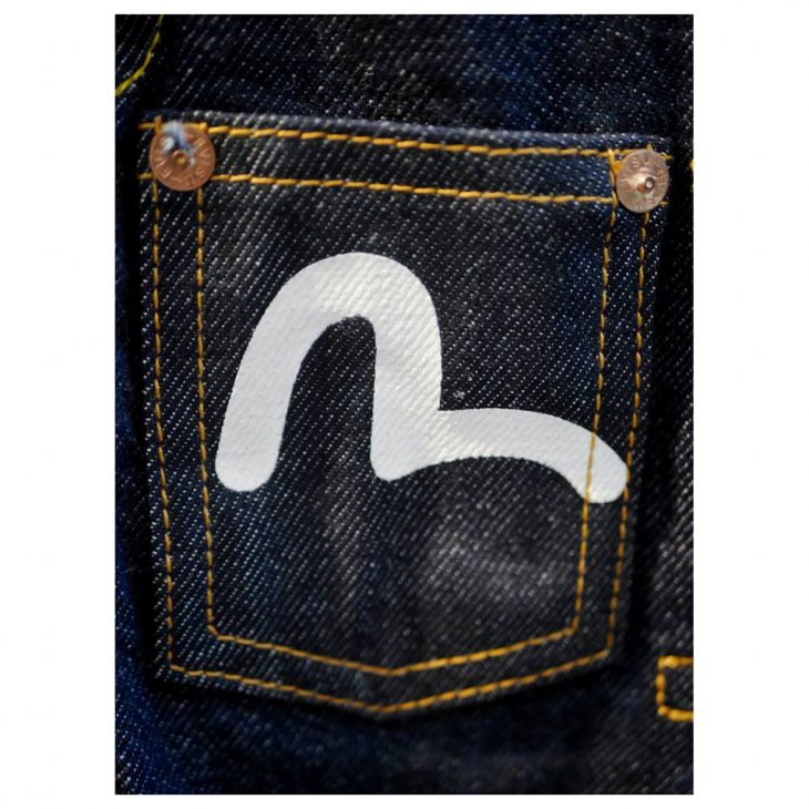 EVISU KIDS KAMON PRINT DENIM JACKET